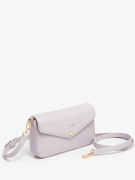 Cross Body Tas Saffiano David jones Violet saffiano CM6120H ander zicht 2
